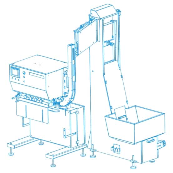 Spindle Capper • Inline Capping Machines • Aesus CAPPERS Delta Cap4 Spin Accordion, imagen 1
