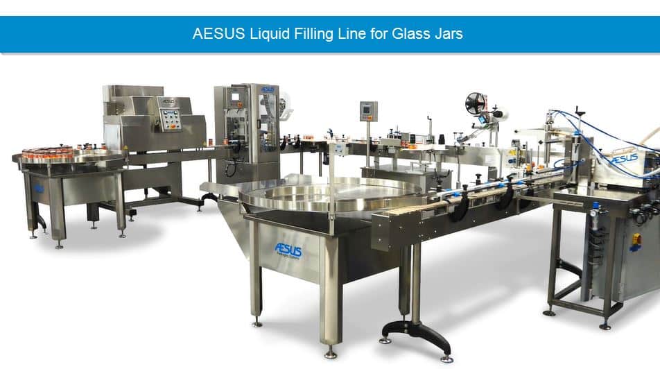 Aesus Automatic Liquid Filling Line Glass Jars Thumb Aesus Packaging Systems