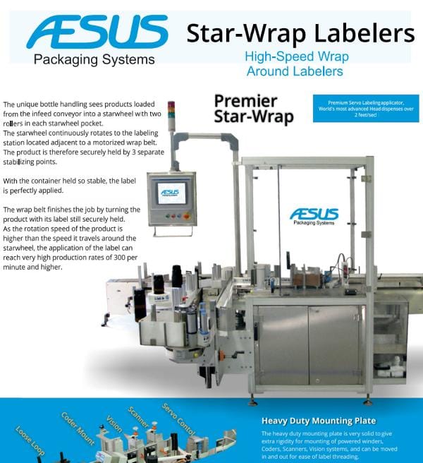 Aesus-Labeler-StarWrapPlus-Brochure-Thumb Handle high volume labeling with Star Wrap labeler