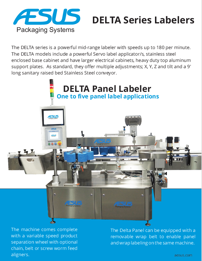 Aesus Labelers Delta Labelers 2019 Aesus Packaging Systems
