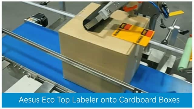 Eco Top Labeler Carboard Aesus Packaging Systems
