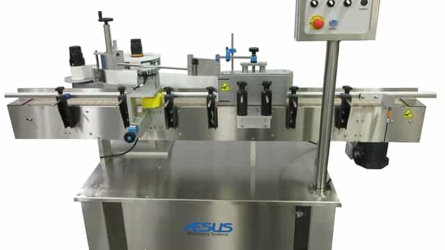 Eco Wrap Labeler Spice Jar Aesus Packaging Systems