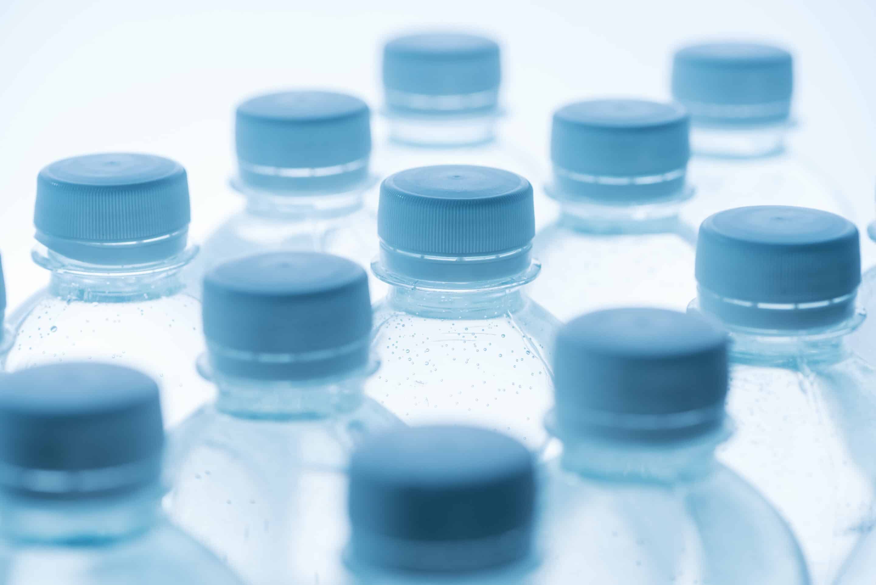 Illustration of Bottles with Caps