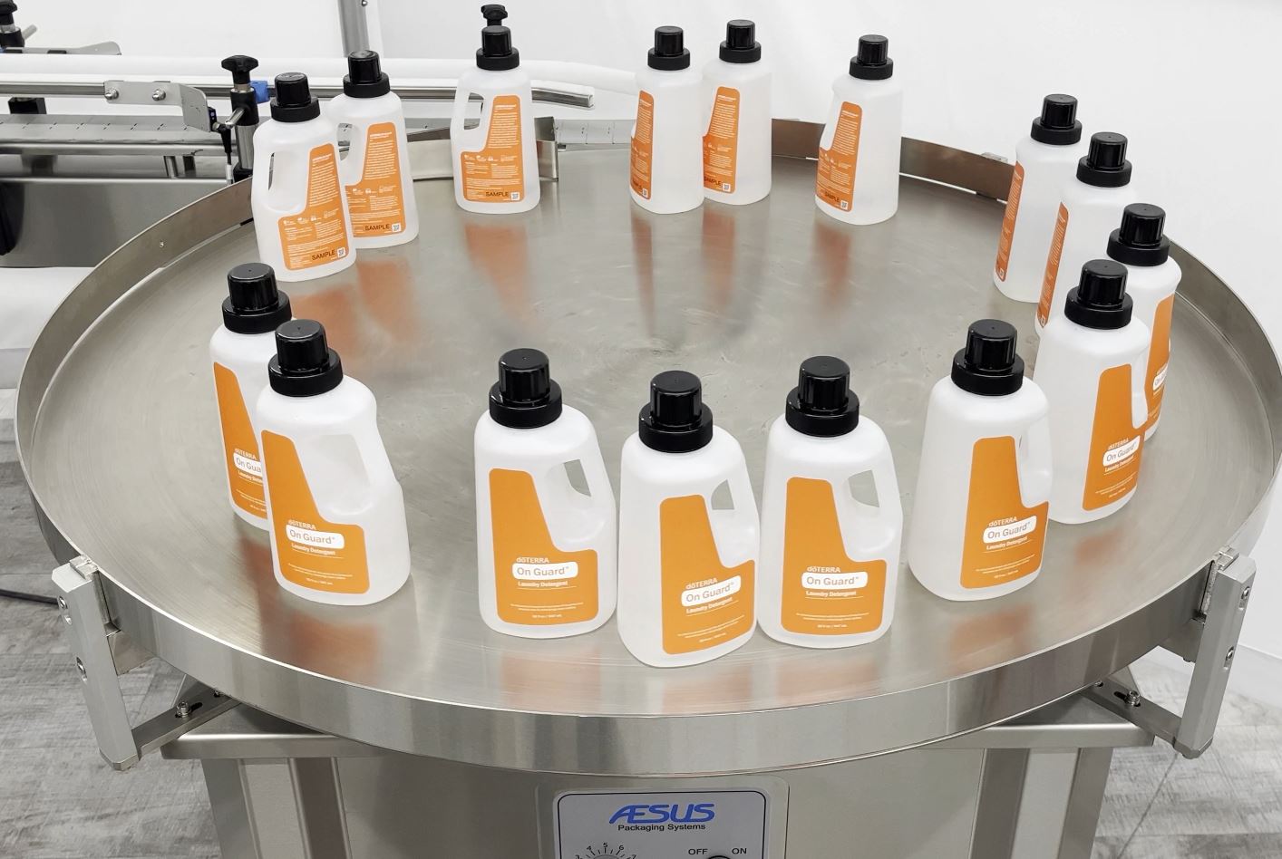 Product Handling • Conveyors • Turn Tables • BiFlow Tables • Aesus 4 RC3 Rotary Chuck Capper 3 Head Enclosed Stainless Frame Safety interlocks on all doors Sanitary-grade build