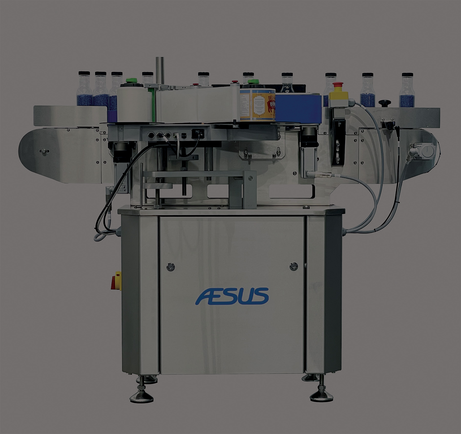 NEO WRAP Labeler CompleteShot front view WhiteBkgd GreyCover 65 Aesus