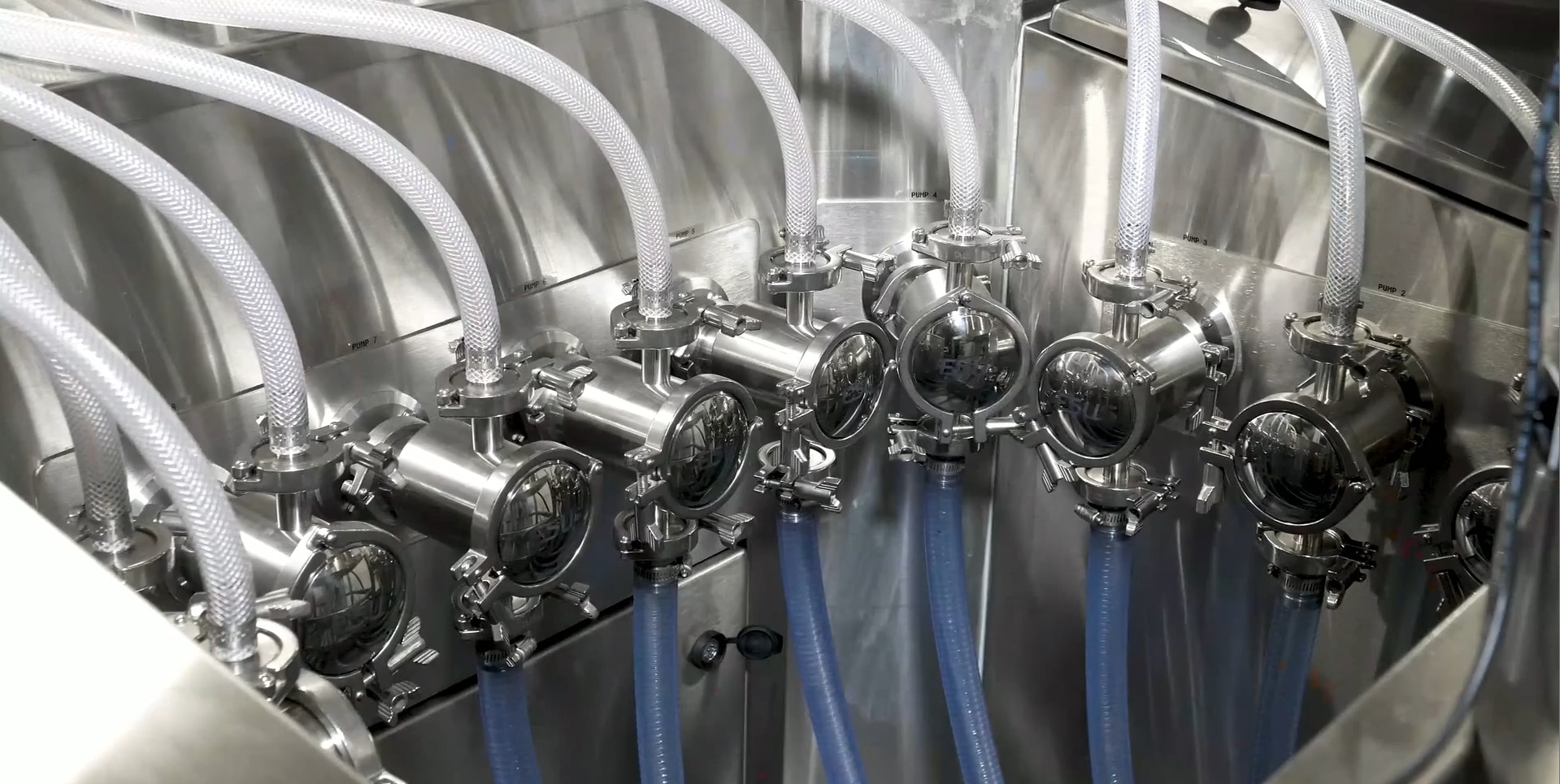 Liquid Fillers Automatic • AESFill AF4 to AF12 • Liquid Filling Machines • Aesus 13 Aesus Filler RearPumpView Aesus